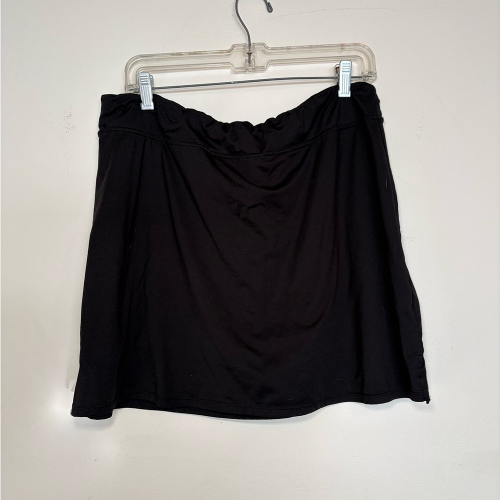 Elegant Black Women's Skirt With Shorts Inside
